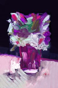 Fiori astratti dai colori vivaci da cartissi