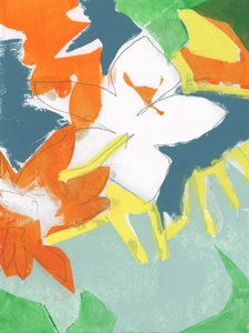 Fiori astratti dai colori vivaci