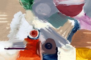 Pennellate astratte e vivaci da cartissi