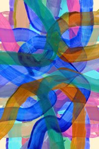 Vortici astratti dai colori vivaci da cartissi