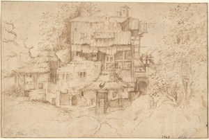 Un complesso di case rustiche costruite su rovine