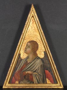 Pinnacolo con angelo da circle of Niccolò di Segna