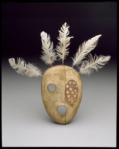 Maschera: Il cattivo spirito della montagna, fine XIX secolo da culture Yupik