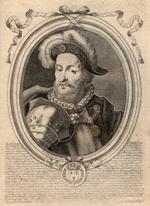 Ritratto di Francesco I (1494 - 1547), re di Francia - Francesco I, re di Francia - Incisione da 