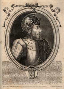 Ritratto di Filippo IV il Bello (1268 - 1314), re di Francia - Filippo IV il Bello (1268-1314) re di Francia - Incisione da 