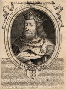 Ritratto di Clodoveo I (ca. 466-511), Re dei Franchi - Ritratto di Clodoveo I (466-511), Re dei Franchi - incisione da 