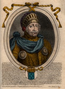 Ritratto di Luigi VI, detto il Grosso - incisione da 