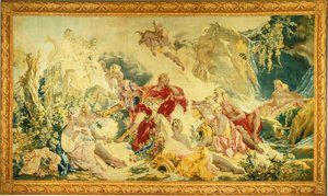 Sogno di Rinaldo da design and cartoon by François Boucher; woven under the direction of Jean Baptiste Oudry and Nicolas Besnier at