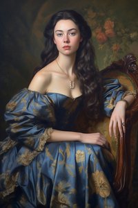 Bella signora, ritratto vintage | Stampe su tela