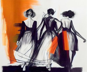 Modella, Silhouette di donna vista da dietro da F. Abderrahim