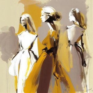 Pittura minimalista astratta, espressionismo, donna
