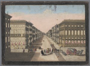 Vista sulla Strada Nuova a Genova