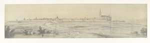 Vista su Elburg, 1672 da frères Moreau