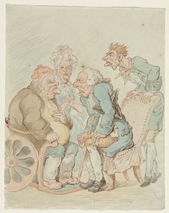 Dottore da imitator of Thomas Rowlandson