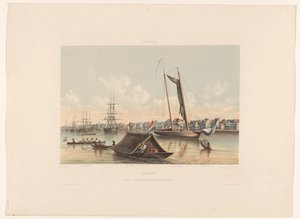 Waterkant e rada a Paramaribo, Suriname da jonkheer Jacob Eduard van Heemskerck