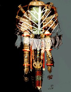 COLLAGE DI MASCHERE AFRICANE, 2018 (tecnica mista)