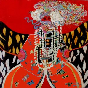 Donna etnica numero 3, 2017 (tecnica mista)