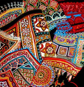 Ventagli orientali, 2016 (misto) da linda arthurs