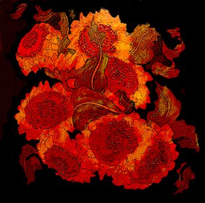 girasoli, 2014 (tecnica mista) da linda arthurs