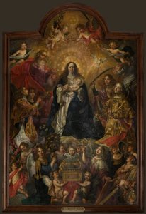 Chiesa parrocchiale (Sint-Walburgakerk). Dipinto. Nicolas De Liemaeckere. da or Liemaecker Nicolaas de Liemakere