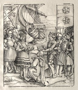 Massimiliano fa pace con Enrico VII da possibly by Peter Flötner