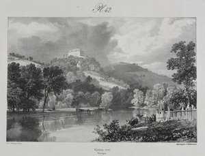 Viaggi pittoreschi e romantici nella vecchia Francia. Alvernia: Château Neuf da probably by Antoine Louis Barye