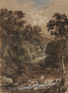 Paesaggio con Animali da Fattoria da probably by the so called Premier Engraver