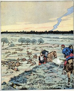 Corazzate? Non ce ne sono più! Risposta di un generale a un ufficiale che chiedeva rinforzi alla battaglia di Reischoffen, nota per il suo pesante tributo nel 1870. Illustrazione di Job per il libro 