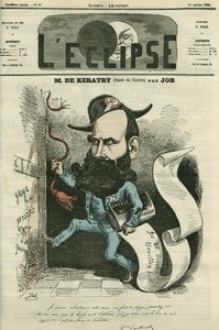 Caricatura di Emile Keratry (1832-1904), politico francese. Copertina in 