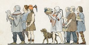 In "Francia, la sua storia raccontata da G. Montorgueil, illustrata da Job" 1896. Collezione privata.