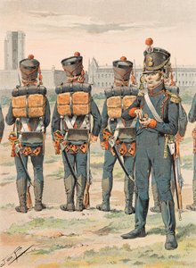 Truppe francesi di tutti i tempi: Artiglieria a Piedi (1812), Collezione Privata da pseudonym for Onfray de Breville Jacques Job