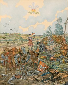Storia del Belgio: Giovanni I, conte di Lussemburgo detto il Cieco cade nella battaglia di Crécy il 26 agosto 1346