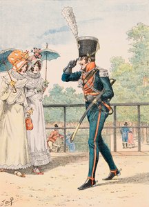 Jacques Marie Gaston Onfroy de Breville dit JOB - Uniforme delle truppe francesi di tutti i tempi: Cacciatore del Duca di Berry, Collezione Privata