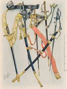 Uniforme delle truppe francesi di tutti i tempi: Le armi degli Stati Maggiori, regolamento dell