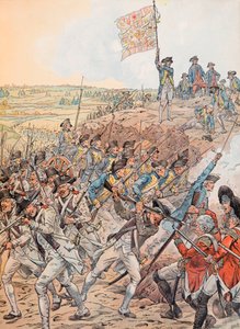 I francesi durante la battaglia di Yorktown nell