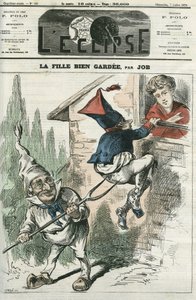 La fille bien gardee. Copertina in "L