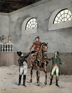 Napoleone I Bonaparte assiste alle lezioni di equitazione dell