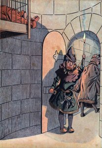 Scena della storia di Francia con giocattoli: complotto contro il re Luigi XI (1423-1483) con Carlo il Temerario, Jean Balue (1421-1491) fu rinchiuso per 11 anni in una delle gabbie di ferro del re Luigi XI il 23 aprile 1469. In "Joujoux à l