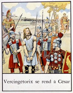 Vercingetorige si arrende a Cesare - in "Petite histoire de France" di Jacques Bainville, ed. Mane da pseudonym for Onfray de Breville Jacques Job