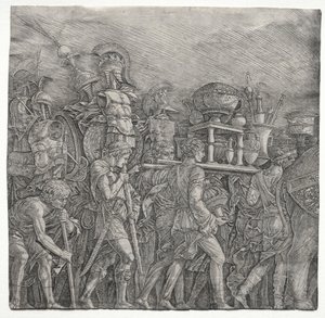 I trionfi di Cesare: I portatori di corazze da school of Andrea Mantegna