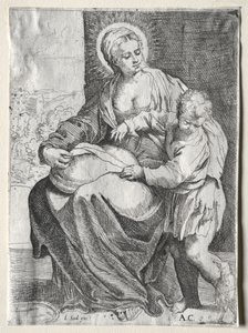 Madonna con il Corvo Bianco da school of Annibale Carracci