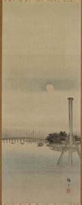 Scena Notturna sul Fiume Sumida