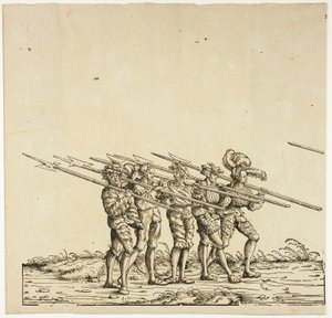 Alabardieri, dal corteo trionfale di Massimiliano da the Elder Hans Burgkmair