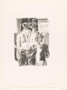 Coppia a tavola da unknown (signed by artist)