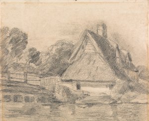 Cottage di Flatford da unknown artist
formerly John Constable