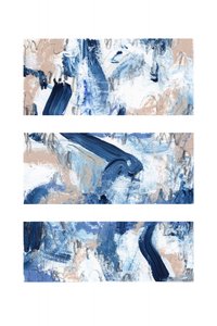 Moderne pennellate blu da uplusmestudio