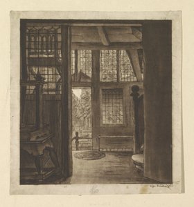 Interno della casa di Rembrandt da weduwe Dietrich