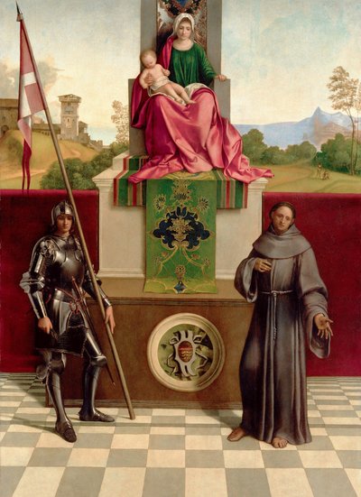 Madonna col Bambino tra San Francesco e San Nicasio (La Madonna di Castelfranco) c.1503-04 da Giorgione