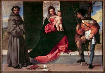 La Vergine e il Bambino tra Sant
