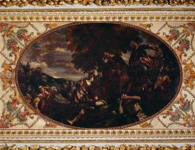 Difesa di Scutari, soffitto della galleria, Chiswick House, Londra da (1528 88) (after) Veronese